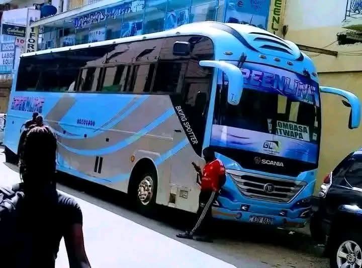Greenline Royal Scania coach signed Mombasa Mtwapa
